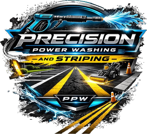 Precision Power Washing and Striping badge